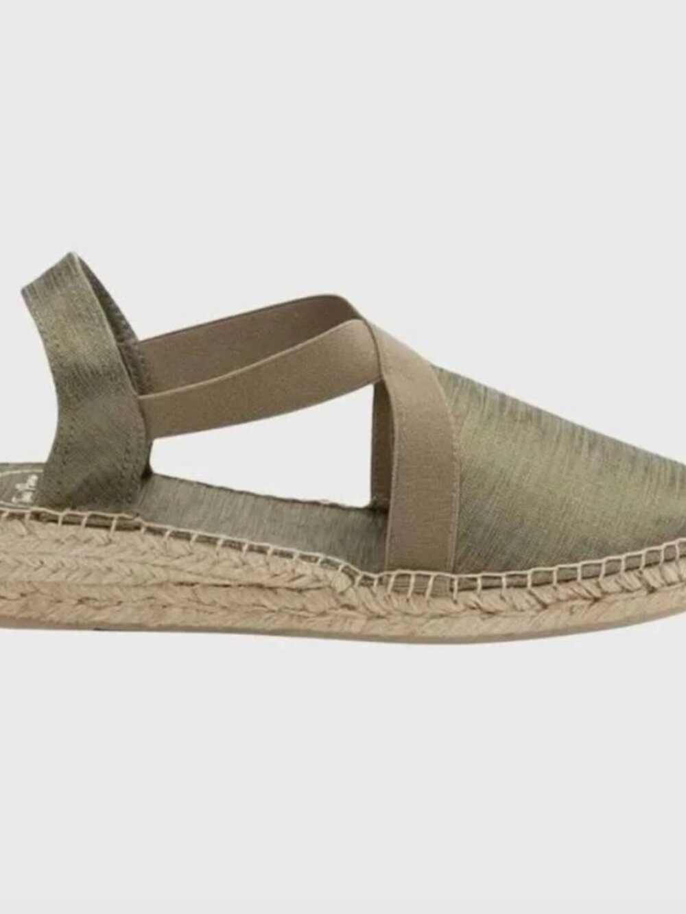 Toni Pons Vic Beige Canvas Slingback Espadrille Flats EU 36 NEVER WORN